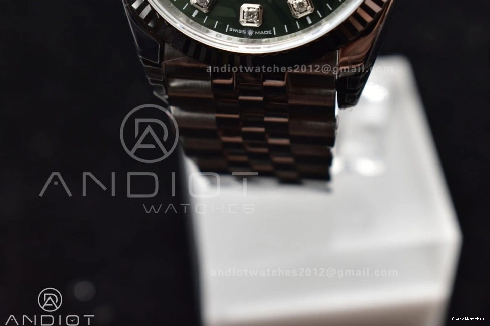 126234 1:1 36 Timeless Diamond On VSF Green VS 904L SS DateJust Best 573 Jubilee Dial Edition Bracelet Steel 1220